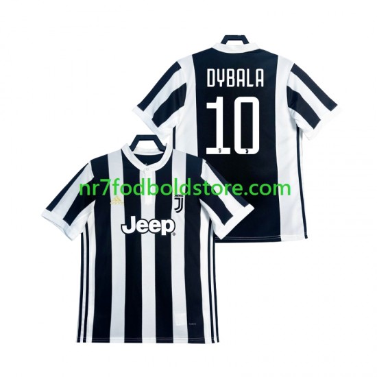 Juventus Trøje DYBALA 21 2017 2018 Retro Mænd Hjemmebane Fodboldsæt Kortærmet