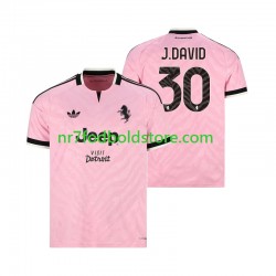 Juventus Trøje Jonathan David 30 Mænd Udebane Fodboldsæt 2026-2027 Kortærmet