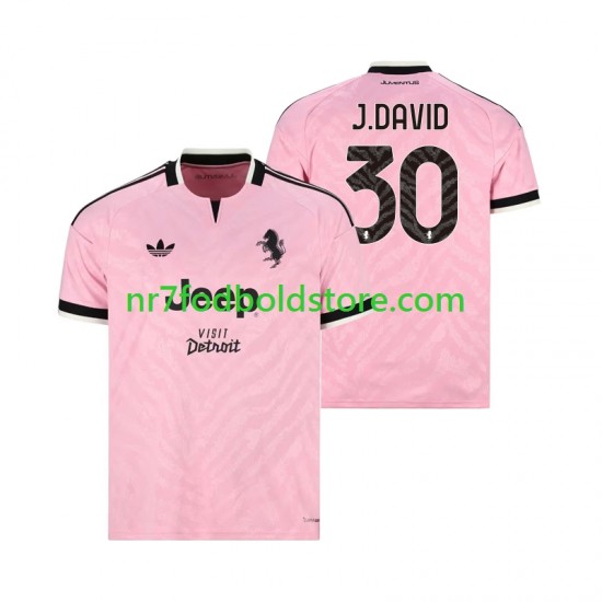 Juventus Trøje Jonathan David 30 Mænd Udebane Fodboldsæt 2026-2027 Kortærmet