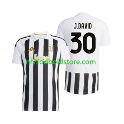 Juventus Trøje Jonathan David 30 Mænd Hjemmebane Fodboldsæt 2026-2027 Kortærmet