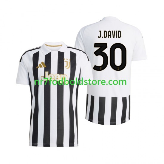 Juventus Trøje Jonathan David 30 Mænd Hjemmebane Fodboldsæt 2026-2027 Kortærmet
