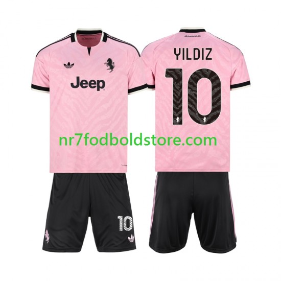 Juventus Trøje Kenan Yildiz 10 Børn Udebane Fodboldsæt 2026-2027 Kortærmet