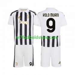 Juventus Trøje Randal Kolo Muani 9 Børn Hjemmebane Fodboldsæt 2026-2027 Kortærmet