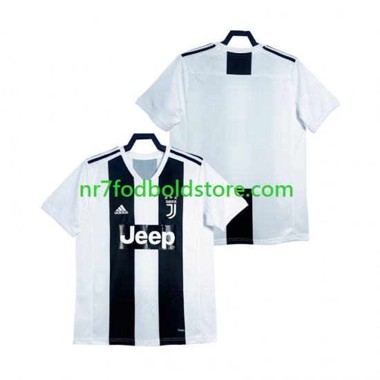 Juventus Trøje 2018 2019 Retro Mænd Hjemmebane Fodboldsæt Kortærmet