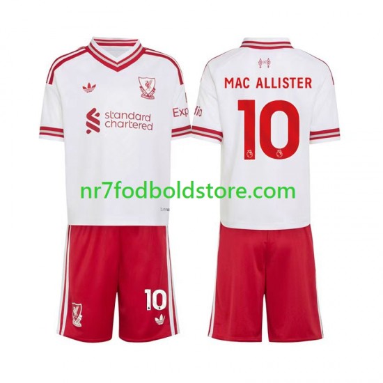 Liverpool Trøje Alexis Mac Allister 10 Børn Udebane Fodboldsæt 2026-2027 Kortærmet