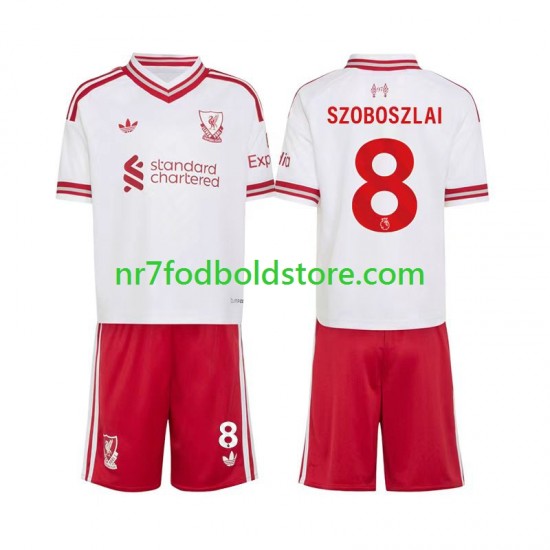 Liverpool Trøje Dominik Szoboszlai 8 Børn Udebane Fodboldsæt 2026-2027 Kortærmet