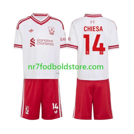 Liverpool Trøje Federico Chiesa 14 Børn Udebane Fodboldsæt 2026-2027 Kortærmet