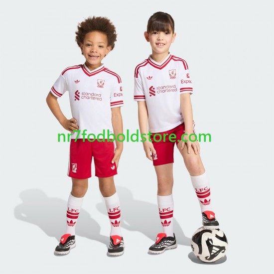 Liverpool Trøje Børn Udebane Fodboldsæt 2026-2027 Kortærmet