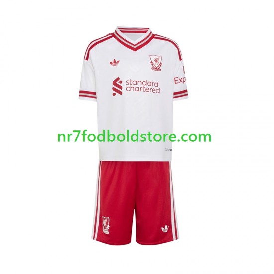 Liverpool Trøje Børn Udebane Fodboldsæt 2026-2027 Kortærmet