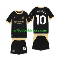 Manchester City Trøje Rayan Cherki 10 Børn Udebane Fodboldsæt 2026-2027 Kortærmet