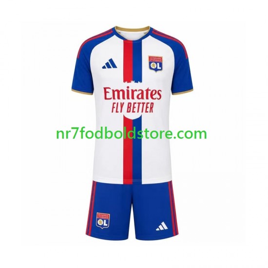 Olympique Lyon Trøje Børn Udebane Fodboldsæt 2026-2027 Kortærmet