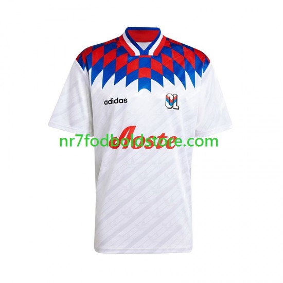 Olympique Lyon Trøje 1995 1996 Retro Mænd Hjemmebane Fodboldsæt Kortærmet