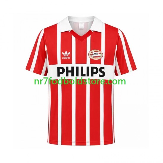 PSV Eindhoven Trøje 1990 Retro Mænd Hjemmebane Fodboldsæt Kortærmet