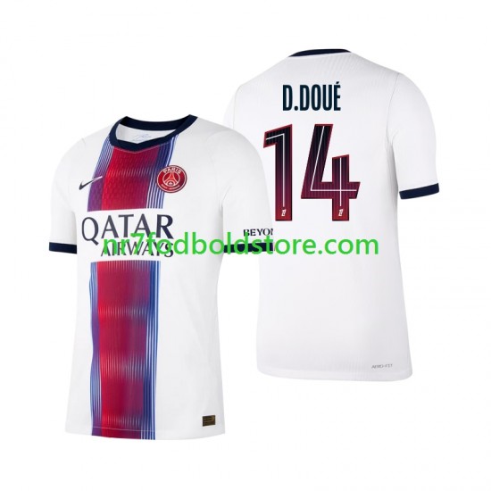 Paris Saint-Germain Trøje Desire Doue 14 Mænd Udebane Fodboldsæt 2026-2027 Kortærmet