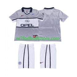 Paris Saint-Germain Trøje 2000 2001 Retro Børn Udebane Fodboldsæt Kortærmet