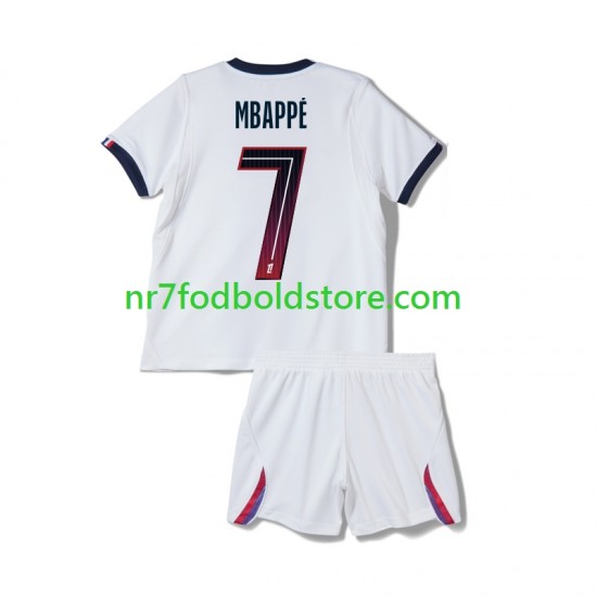 Paris Saint-Germain Trøje Mbappé Kylian 7 Børn Udebane Fodboldsæt 2026-2027 Kortærmet