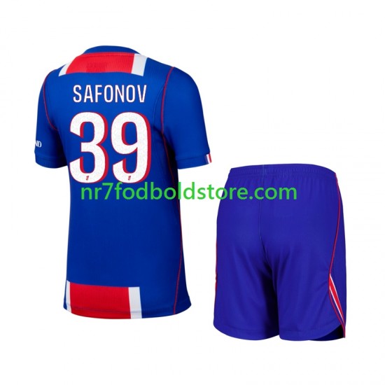 Paris Saint-Germain Trøje Matvey Safonov 39 Børn Hjemmebane Fodboldsæt 2026-2027 Kortærmet
