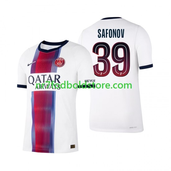 Paris Saint-Germain Trøje Matvey Safonov 39 Mænd Udebane Fodboldsæt 2026-2027 Kortærmet