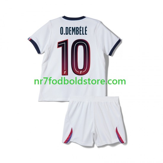 Paris Saint-Germain Trøje Ousmane Dembele 10 Børn Udebane Fodboldsæt 2026-2027 Kortærmet
