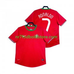 Portugal Trøje Cristiano Ronaldo 7 2012 Retro Mænd Hjemmebane Fodboldsæt Kortærmet