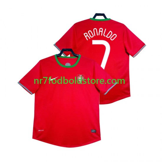 Portugal Trøje Cristiano Ronaldo 7 2012 Retro Mænd Hjemmebane Fodboldsæt Kortærmet