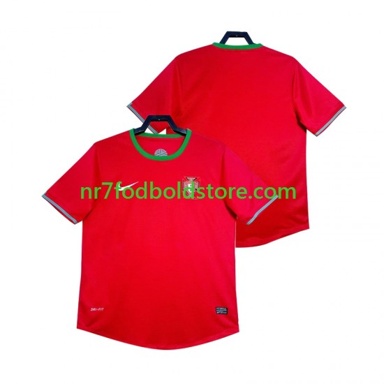 Portugal Trøje 2012 Retro Mænd Hjemmebane Fodboldsæt Kortærmet