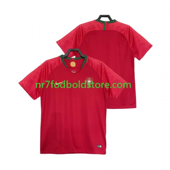 Portugal Trøje 2018 Retro Mænd Hjemmebane Fodboldsæt Kortærmet