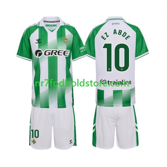 Real Betis Trøje Ez Abde 10 Børn Hjemmebane Fodboldsæt 2026-2027 Kortærmet