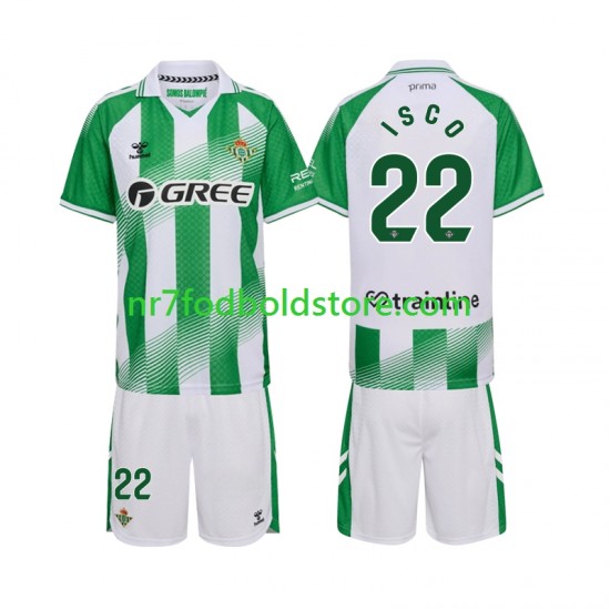 Real Betis Trøje Isco 22 Børn Hjemmebane Fodboldsæt 2026-2027 Kortærmet