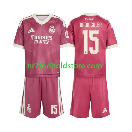 Real Madrid Trøje Arda Guler 15 Børn 3. Valg Fodboldsæt 2026-2027 Kortærmet
