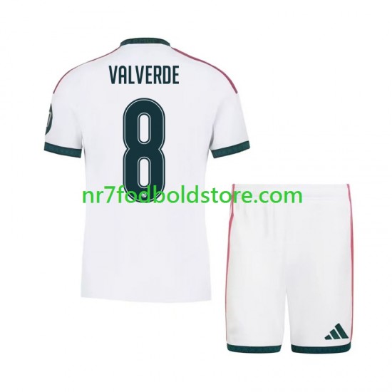 Real Madrid Trøje Federico Valverde 8 Børn Hjemmebane Fodboldsæt 2026-2027 Kortærmet