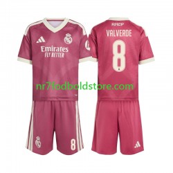 Real Madrid Trøje Federico Valverde 8 Børn 3. Valg Fodboldsæt 2026-2027 Kortærmet