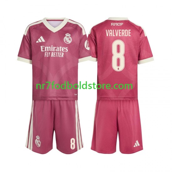 Real Madrid Trøje Federico Valverde 8 Børn 3. Valg Fodboldsæt 2026-2027 Kortærmet