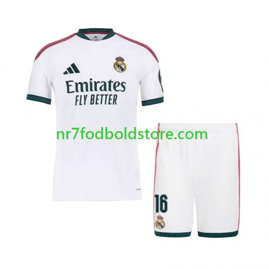 Real Madrid Trøje Ibrahima Konate 16 Børn Hjemmebane Fodboldsæt 2026-2027 Kortærmet