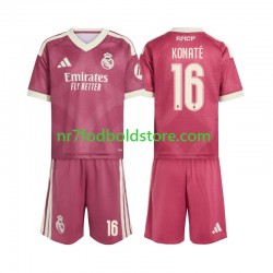 Real Madrid Trøje Ibrahima Konate 16 Børn 3. Valg Fodboldsæt 2026-2027 Kortærmet
