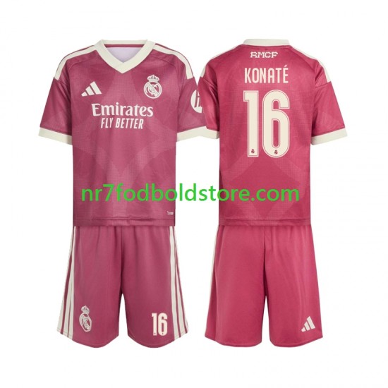 Real Madrid Trøje Ibrahima Konate 16 Børn 3. Valg Fodboldsæt 2026-2027 Kortærmet