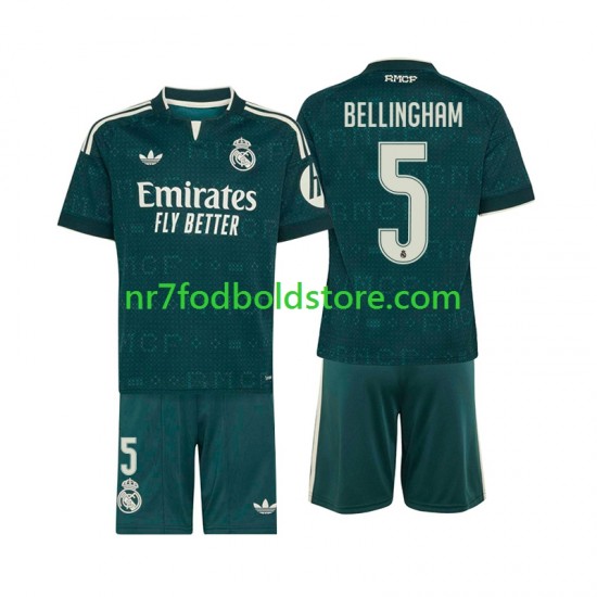 Real Madrid Trøje Jude Bellingham 5 Børn Udebane Fodboldsæt 2026-2027 Kortærmet