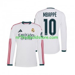 Real Madrid Trøje Mbappé Kylian 10 Mænd Hjemmebane Fodboldsæt 2026-2027 Langærmet