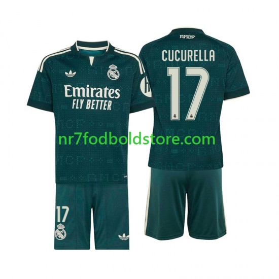 Real Madrid Trøje Marc Cucurella 17 Børn Udebane Fodboldsæt 2026-2027 Kortærmet