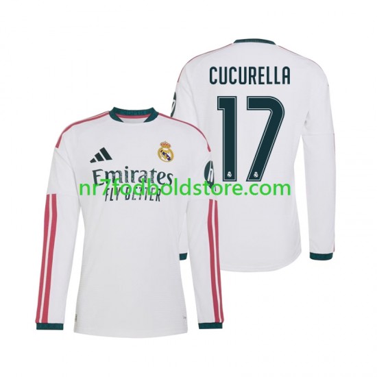 Real Madrid Trøje Marc Cucurella 17 Mænd Hjemmebane Fodboldsæt 2026-2027 Langærmet