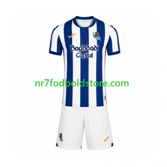 Real Sociedad Trøje Børn Hjemmebane Fodboldsæt 2026-2027 Kortærmet