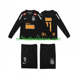 Trøje Santos NEYMAR JR 11 Classic 2012 2013 Retro Børn Udebane Fodboldsæt Langærmet