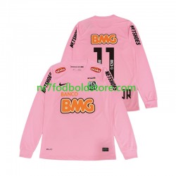 Trøje Santos Neymar JR 11 2012 2013 Retro Mænd 4. Valg Fodboldsæt Langærmet