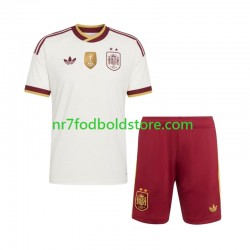 Spanien Trøje 2-star Børn Udebane Fodboldsæt 2026-2027 Kortærmet