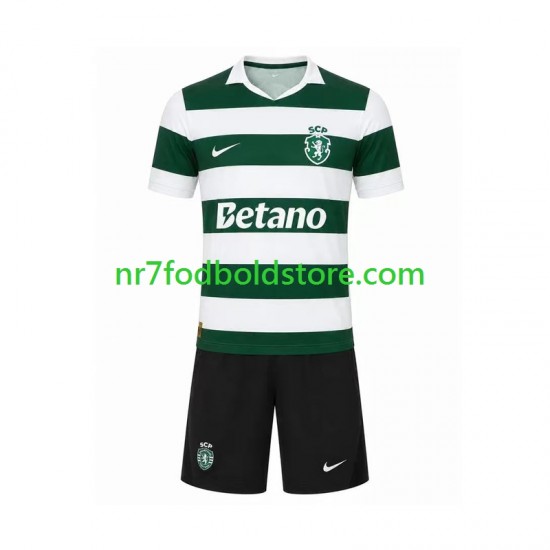 Sporting CP Trøje Børn Hjemmebane Fodboldsæt 2026-2027 Kortærmet