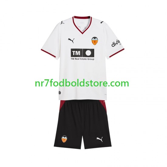 Valencia CF Trøje Børn Hjemmebane Fodboldsæt 2026-2027 Kortærmet