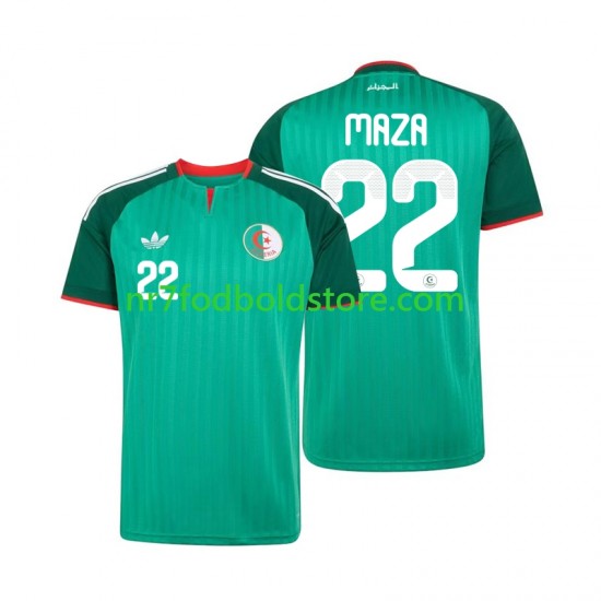 Algeriet Trøje Ibrahim Maza 22 Mænd Udebane Fodboldsæt 2026 Kortærmet
