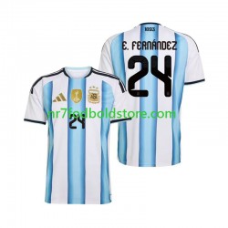 Argentina Trøje Enzo Fernandez 24 Mænd Hjemmebane Fodboldsæt VM i fodbold 2026 Kortærmet