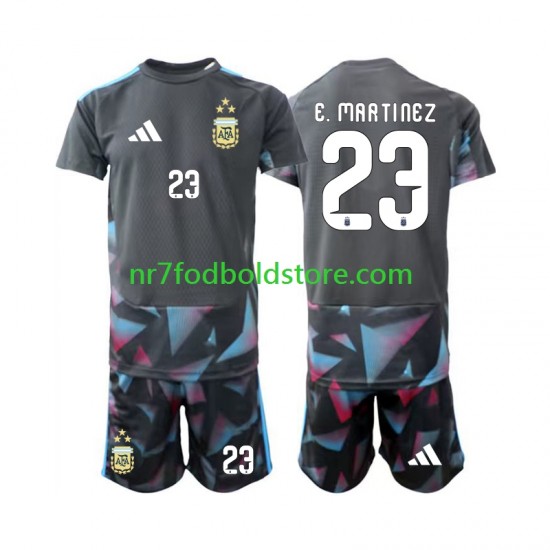 Argentina Trøje Emiliano Martinez 23 Målmand Børn Hjemmebane Fodboldsæt VM i fodbold 2026 Kortærmet
