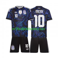 Argentina Trøje Lionel Messi 10 Børn Udebane Fodboldsæt VM i fodbold 2026 Kortærmet